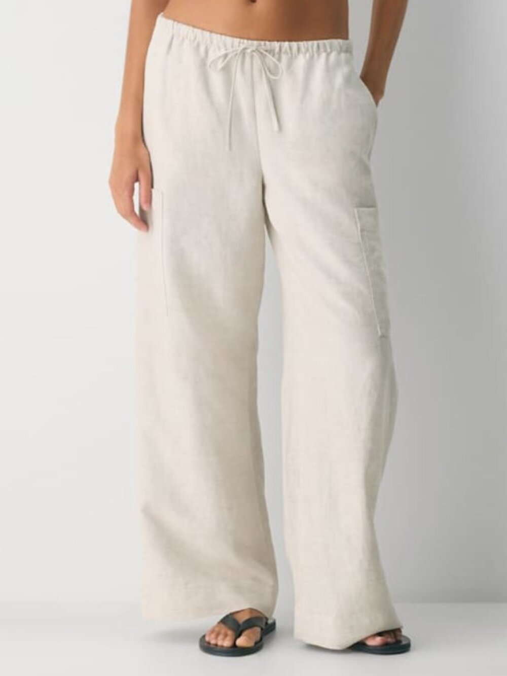 Aritzia Joist Cargo Pant Cruise Linen, Size M